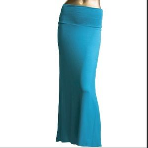 Mexicali Blues Melody Maxi Skirt Turquoise Jersey